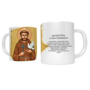 Kubek religijny ze św. Franciszkiem z Asyżu 