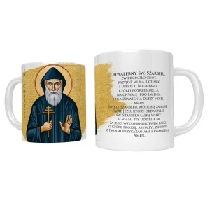 Kubek z nadrukiem religijnym św. Charbela z Libanu - 330 ml