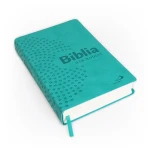 Elegancka Biblia dla kobiet w turkusowej oprawie z paginatorami