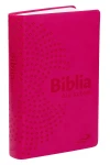 Elegancka Biblia dla kobiet w malinowej oprawie z paginatorami