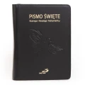 Pismo Święte Paulistów – Biblia w Skórze Naturalnej z Suwakiem i Paginatorami – Edycja św. Pawła, Czarna - przód Biblii.