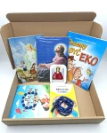 Box Prezentowy dla Dziecka: 8 Elementów z Puzzlami, Różańcem i Akcesoriami – Gotowy Upominek