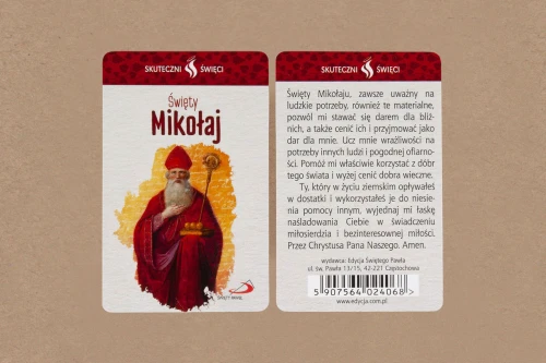 Karta Skuteczni Święci - Św. Mikołaj