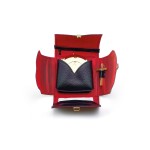 Elegancka bursa skórzana z pozłacanym cyborium IHS i wyposażeniem