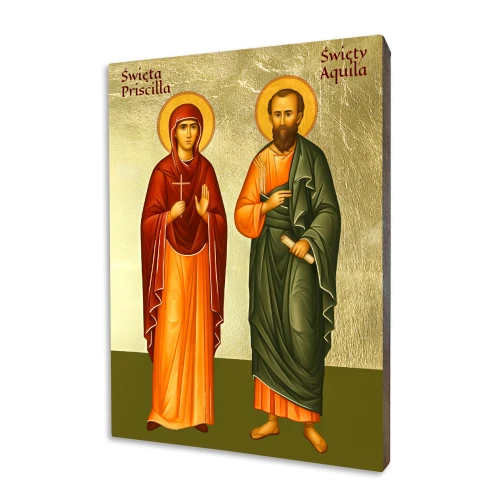 Ikona świętej Pryscilli i świętego Akwili