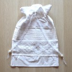 Prezent na chrzest /DUŻY woreczek handmade na pamiątki  44 x 32 cm + Kartka na Chrzest