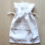 Worek na pamiątki chrztu świętego handmade 34 x 25 cm + Kartka okolicznościowa