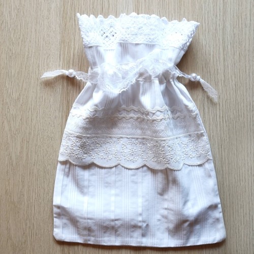 Worek na pamiątki chrztu świętego 34 x 25 cm - Unikat handmade