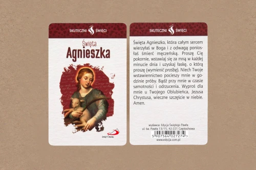 Karta Skuteczni Święci - Św. Agnieszka