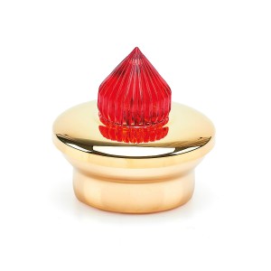 Mała lampka wieczna stożkowa - Na baterie - Pozłacany mosiądz - Średnica 8,5 cm