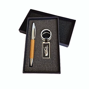 Długopis + brelok ozdobny św. Krzysztofa - Zestaw na prezent religijny