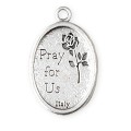 Medalik święty Antoni z Padwy - wys. 2,2 cm - włoska manufaktura - tył medalika