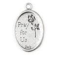 Medalik świętego Franciszka do łańcuszka - wys. 2,2 cm - tył medalika.