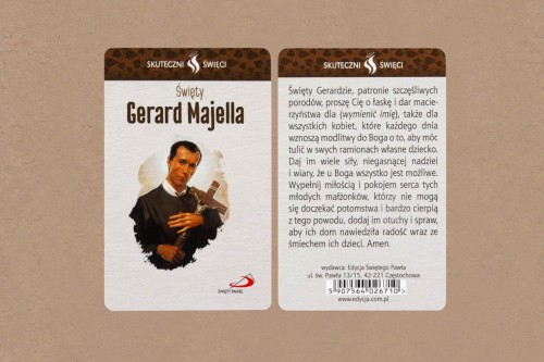 Karta Skuteczni Święci - Św. Gerard Majella