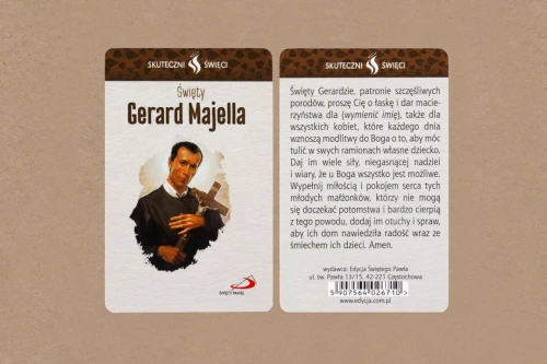 Karta Skuteczni Święci - Św. Gerard Majella