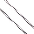 Łańcuszek do medalika ze stali nierdzewnej w Typie pancerka - dłg. 55 cm, szer. 0,2 cm