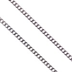 Łańcuszek do medalika ze stali nierdzewnej - Typ pancerka - dłg. 55 cm, szer. 0,2 cm