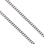 Łańcuszek do medalika ze stali nierdzewnej - Typ pancerka - dłg. 55 cm, szer. 0,2 cm