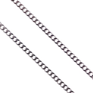 Łańcuszek do medalika ze stali nierdzewnej - Typ pancerka - dłg. 55 cm, szer. 0,2 cm