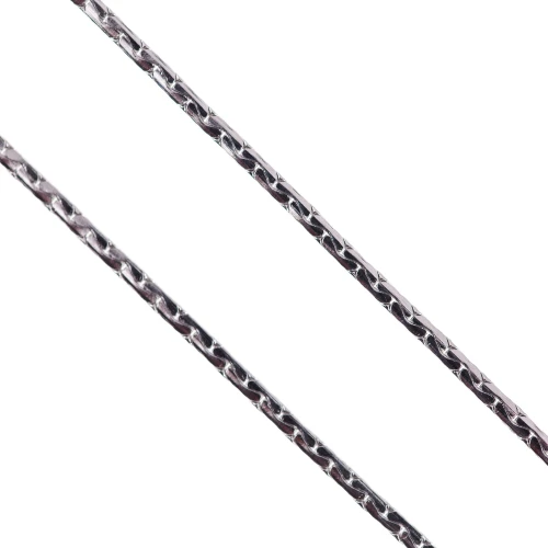 Łańcuszek do krzyżyka, lube medalika - Splot popcorn - Dłg. 55 cm, szer. 0,1 cm - splot z bliska