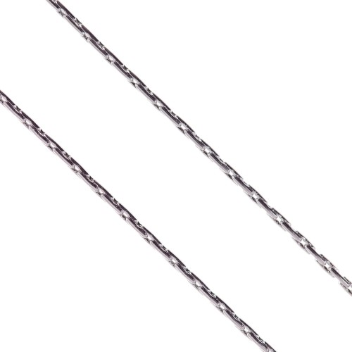 Łańcuszek do medalika ze stali nierdzewnej - Typ Cardano - dłg. 55 cm, szer. 0,2 cm