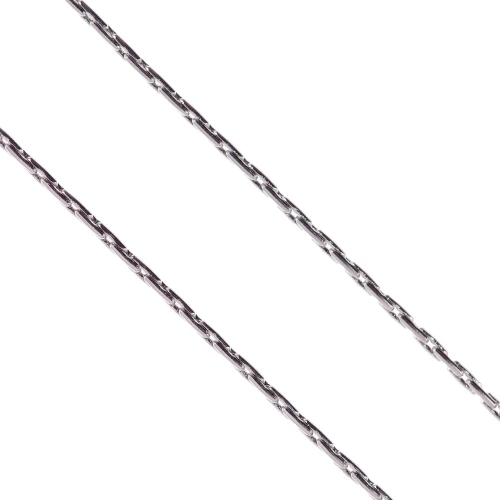 Łańcuszek do medalika ze stali nierdzewnej - Typ Cardano - dłg. 55 cm, szer. 0,2 cm