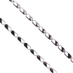 Łańcuszek do medalika ze stali nierdzewnej - Typ Valentino - dłg. 55 cm, szer. 0,2 cm