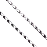 Łańcuszek do medalika ze stali nierdzewnej - Typ Valentino - dłg. 55 cm, szer. 0,2 cm