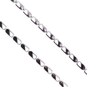Łańcuszek do medalika ze stali nierdzewnej - Typ Valentino - dłg. 55 cm, szer. 0,2 cm