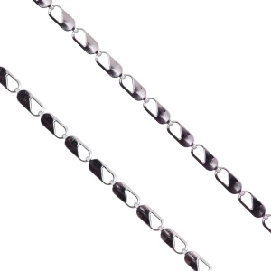 Łańcuszek do medalika ze stali nierdzewnej - Typ Valentino - dłg. 55 cm, szer. 0,2 cm