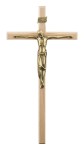 Krzyż na ścianę drewniany - Jasne drzewo - 24 cm