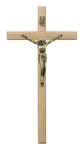 Krzyż z drewna na ścianę - jasny - 19,5 cm