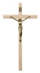 Krzyż drewniany do domu na ścianę - jasny - 19,5 cm