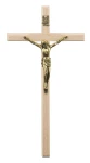 Krzyż drewniany do domu na ścianę - jasny - 19,5 cm