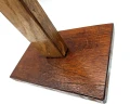 Krzyż stojący drewniany, duży - 41 cm - Orzech + egzotyczne - podstawa krzyża
