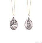Medalik religijny świętej Faustyny - wys 2.2 cm