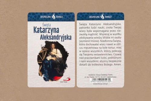 Karta Skuteczni Święci - Św. Katarzyna Aleksandryjska