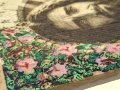 Obraz Pana Jezusa na desce bukowej - Wypalany laserowo - 20 x 30 cm - malowany nr. 2