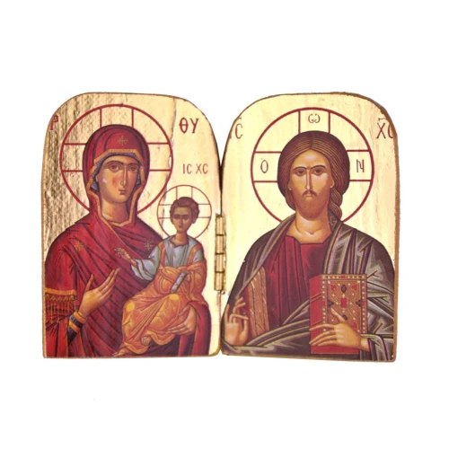Ikona dyptyk - Matka Boża - Pan Jezus