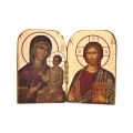 Ikona - Matka Boża - Pan Jezus - Dyptyk